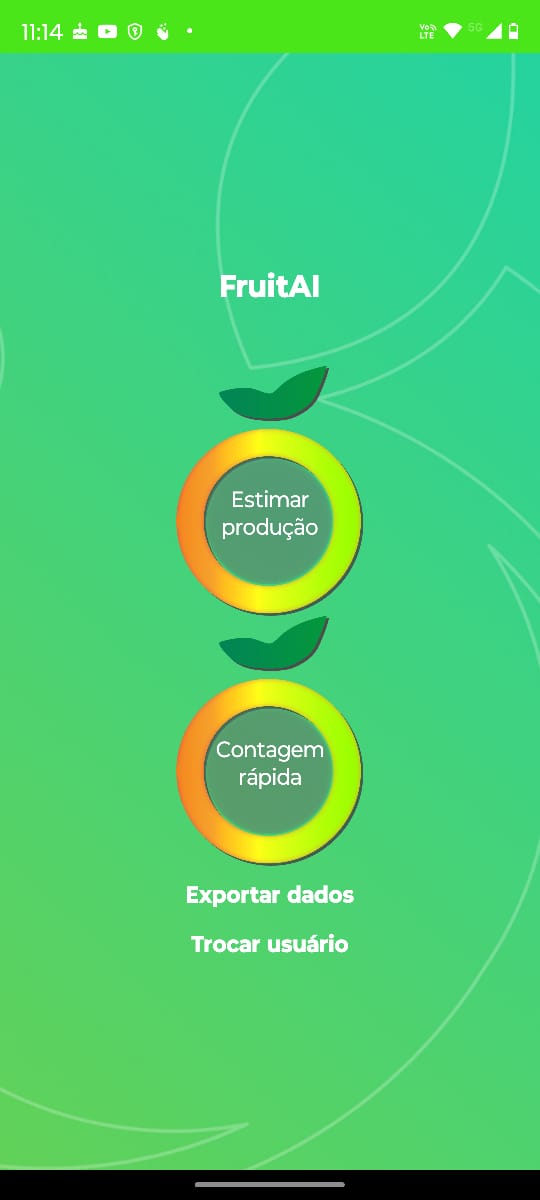 FruitAI Initial Screen